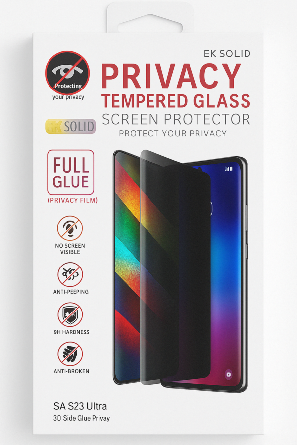 Samsung Galaxy S23 Ultra Tempered Glass Screen Protector