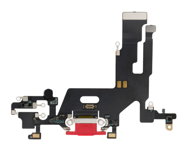 iPhone 11 Charging Port Flex Cable – Red (Premium)