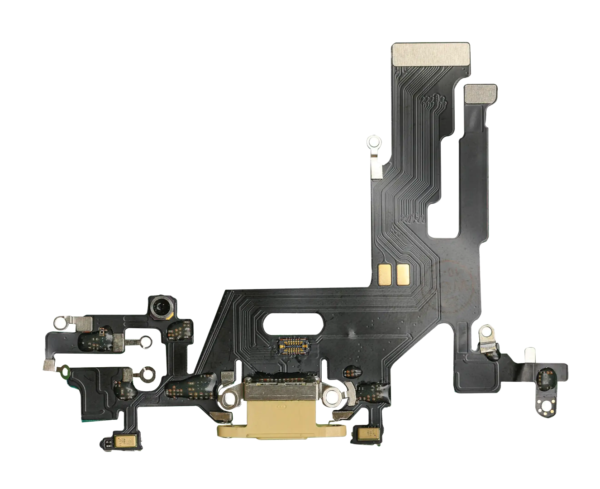 iPhone 11 Charging Port Flex Cable – Yellow (Premium)