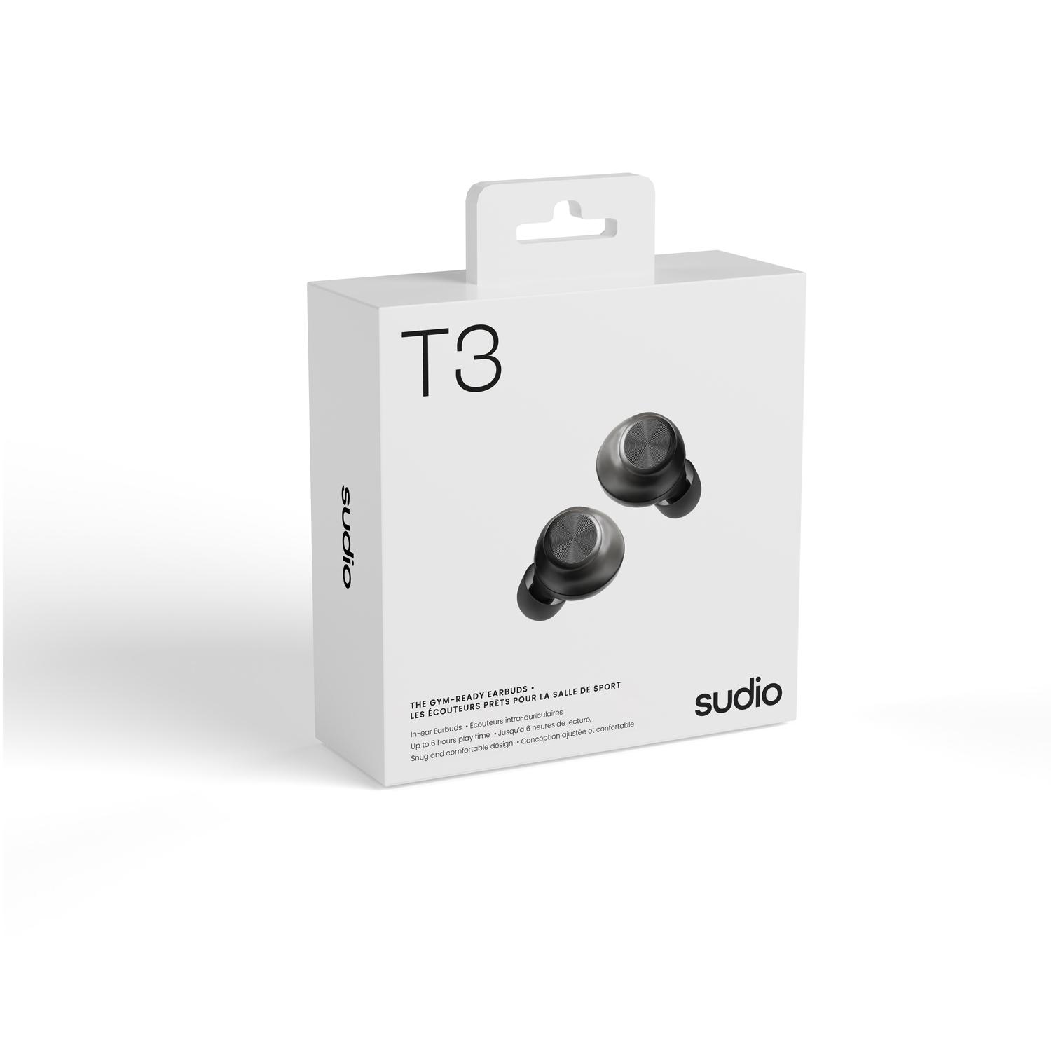 T3 Wireless Earbuds Black - Image 3