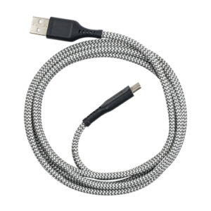 High Speed USB-A to USB-C Braided Cable 6ft Grey