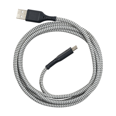 High Speed USB-A to USB-C Braided Cable 6ft Grey
