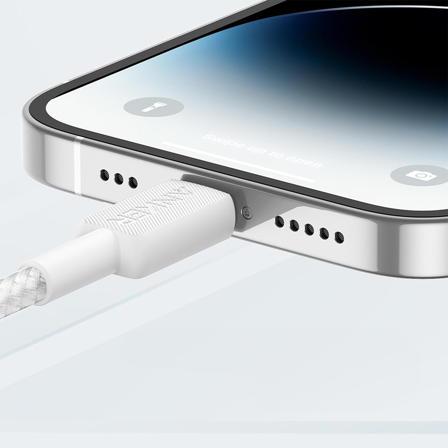 USB-C to Lightning 3ft Cable White - Image 2