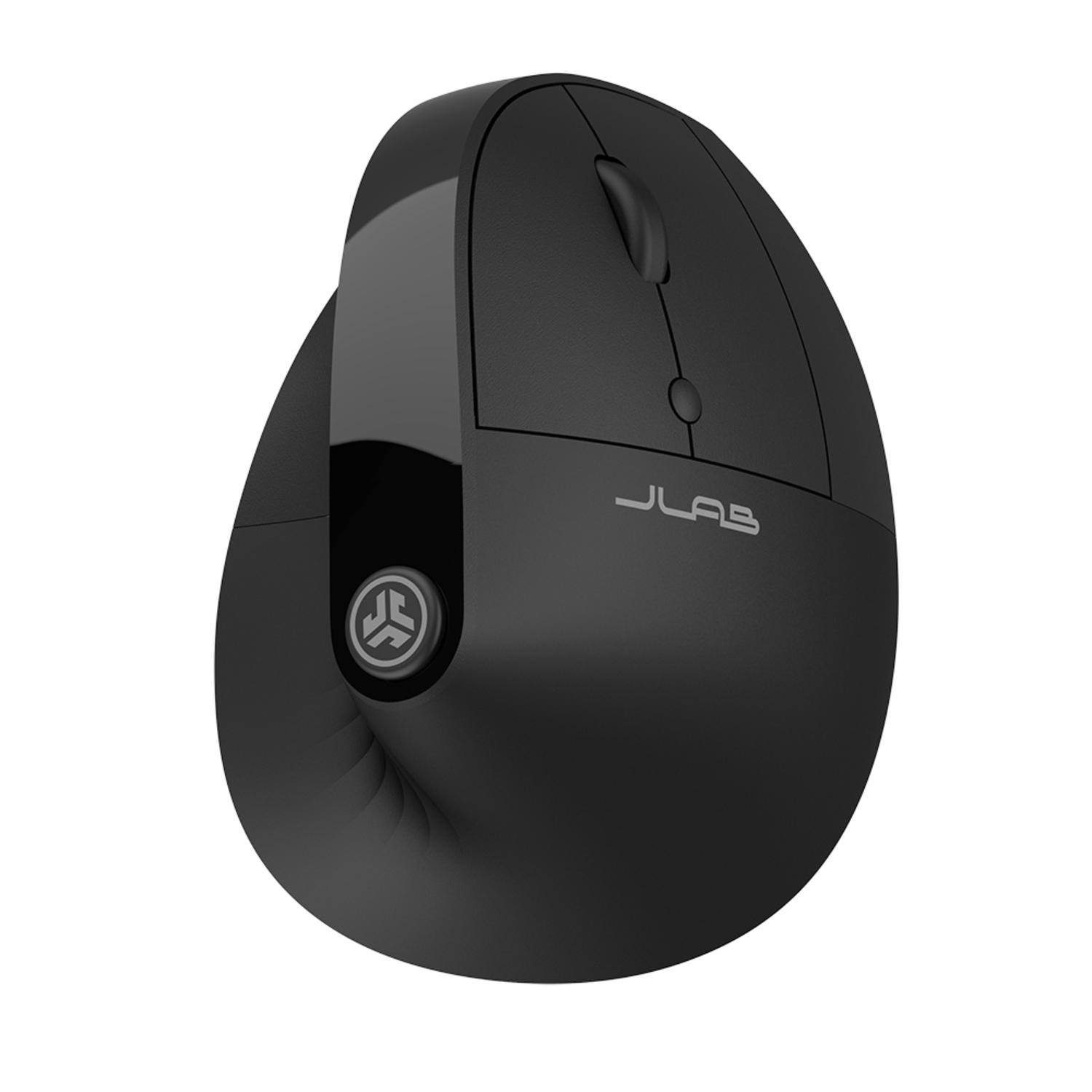 JBuds Ergonomic Vertical Wireless Mouse Black