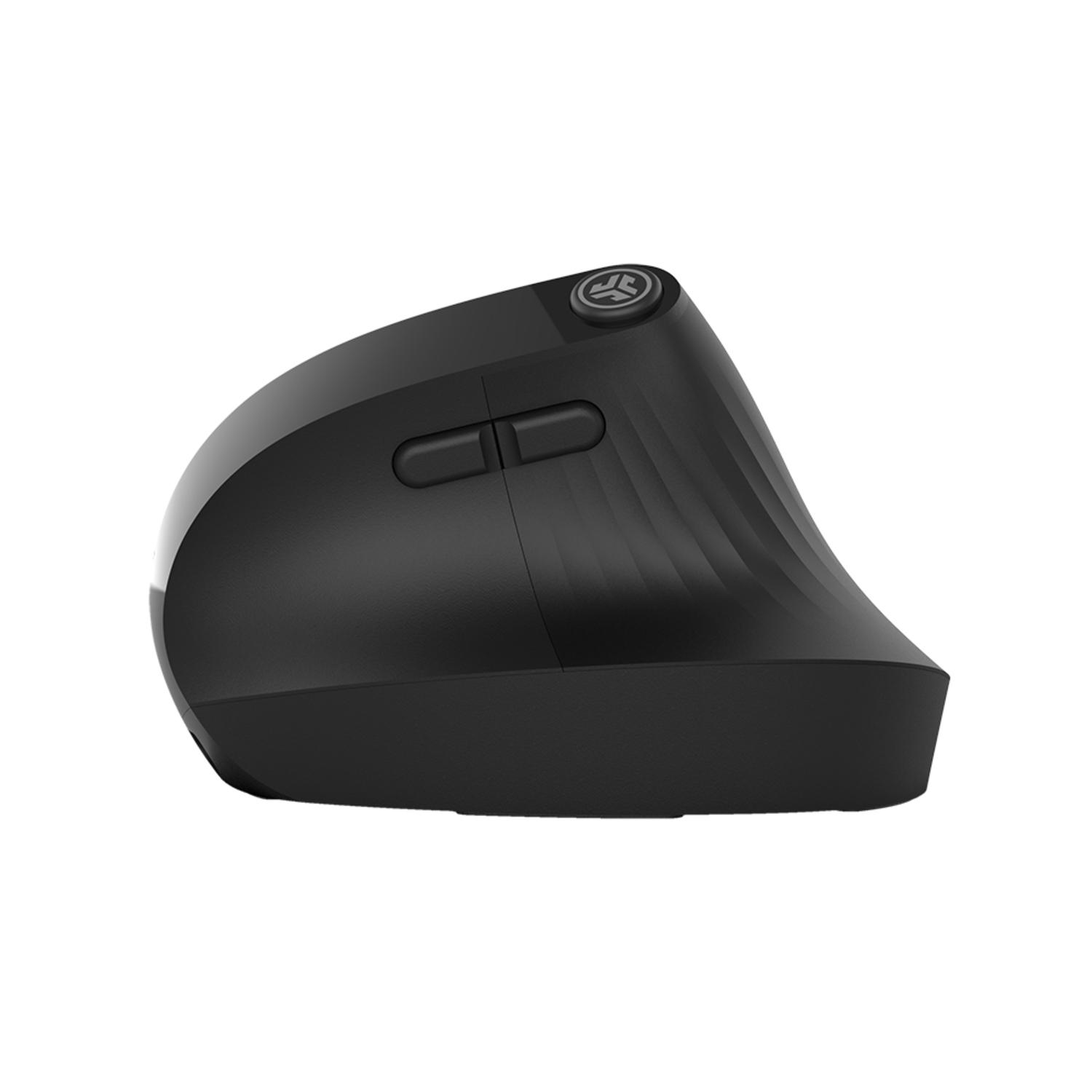 JBuds Ergonomic Vertical Wireless Mouse Black - Image 3