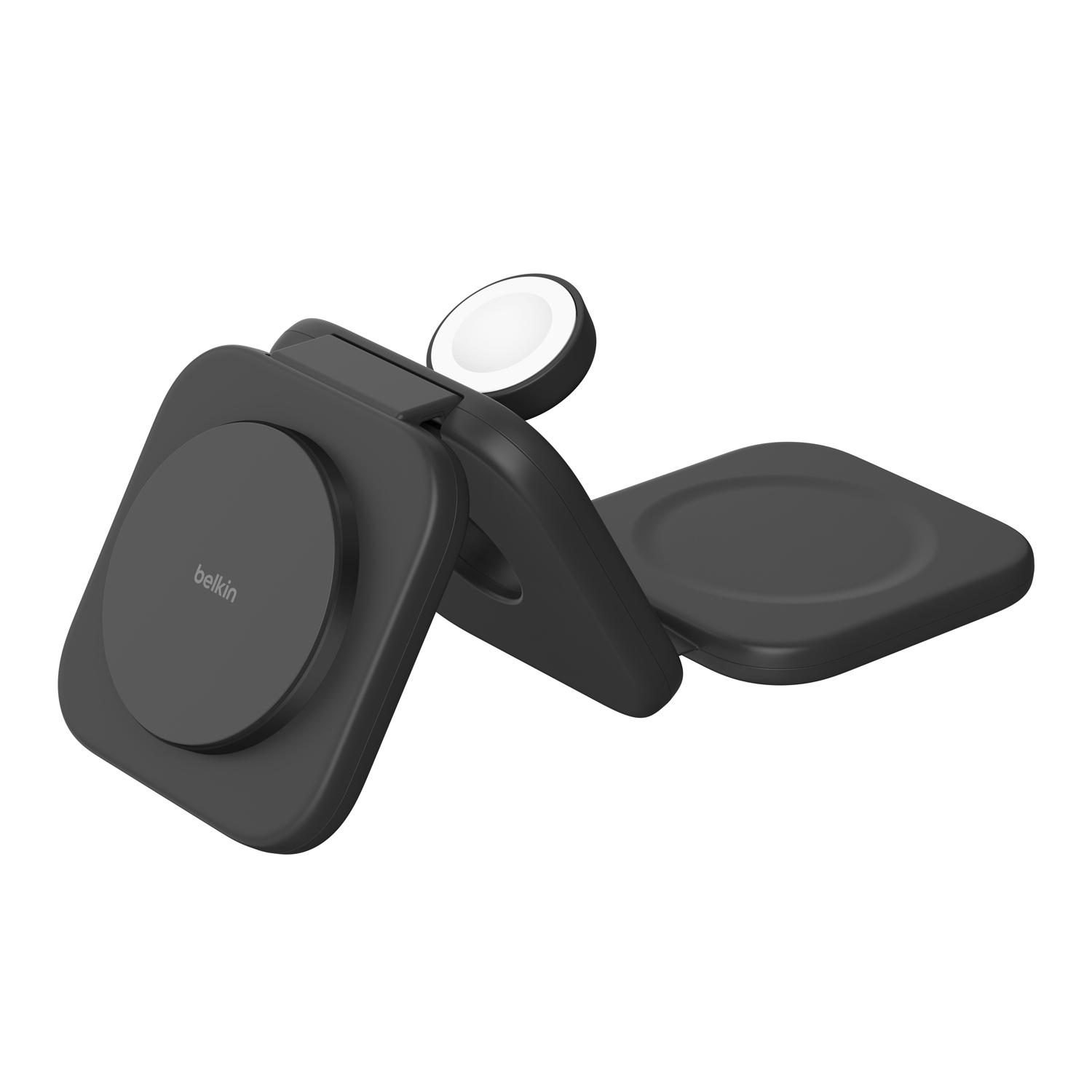 Qi2 3-in-1 Travel Wireless Charging Pad Black - Image 4