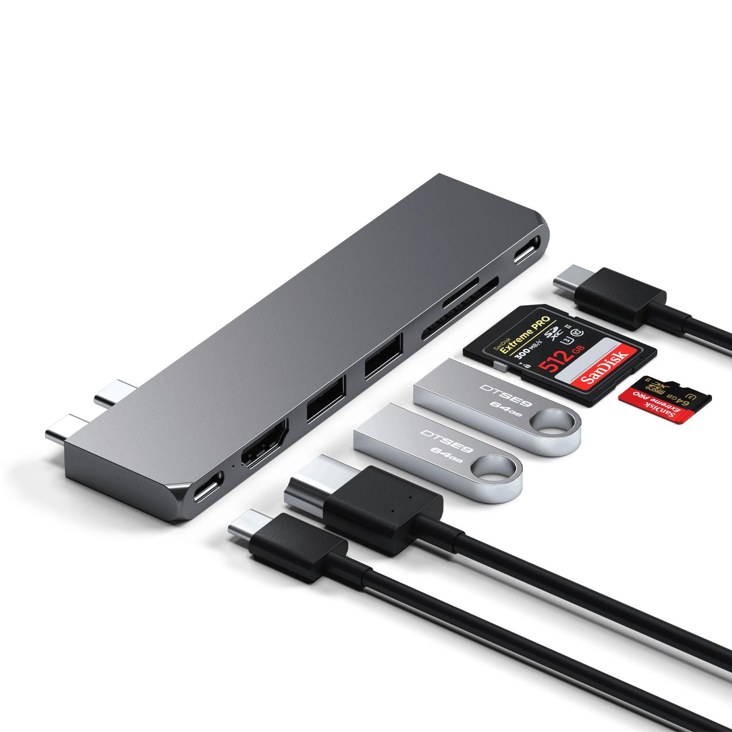 USB-C Pro Hub Slim Adapter Space Grey - Image 3