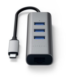 USB-C 2-in-1 Hub with Ethernet Space Gray