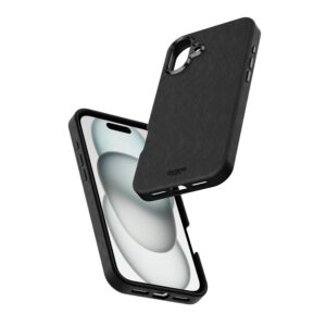 Vegan Leather MagSafe Case Ash for iPhone 16 Plus