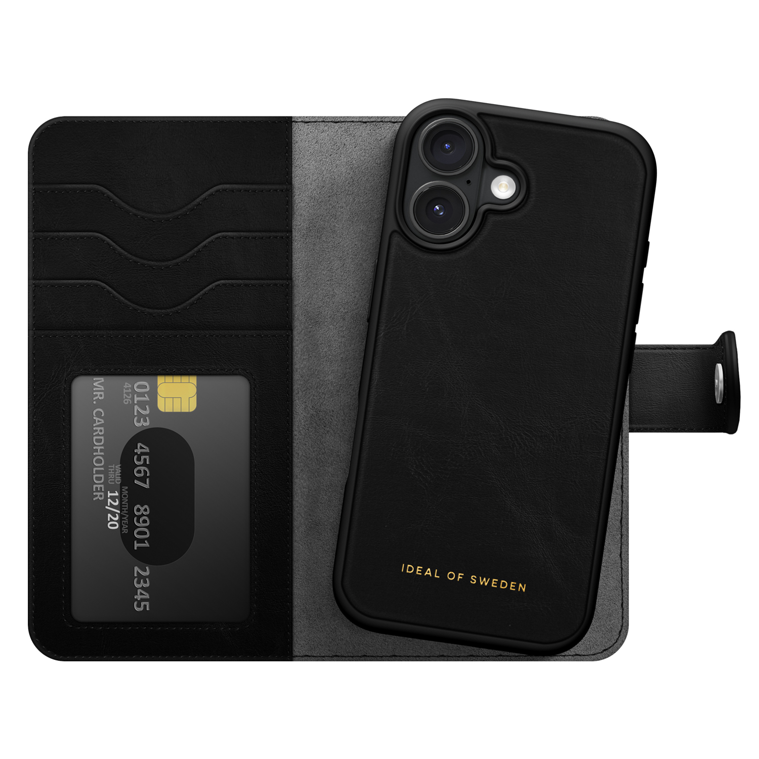 Magnet+ Wallet MagSafe Case Black for iPhone 16 - Image 3