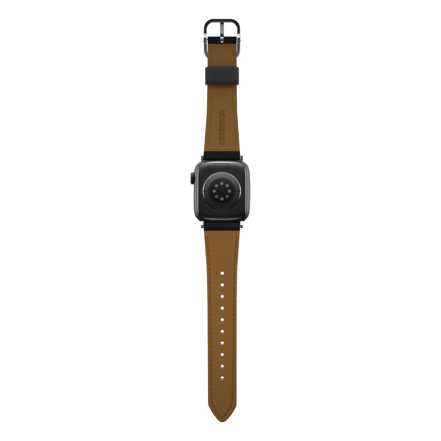 Symmetry Cactus Leather Watch Band Noir Ash for Apple Watch 45/44/42 mm - Image 5