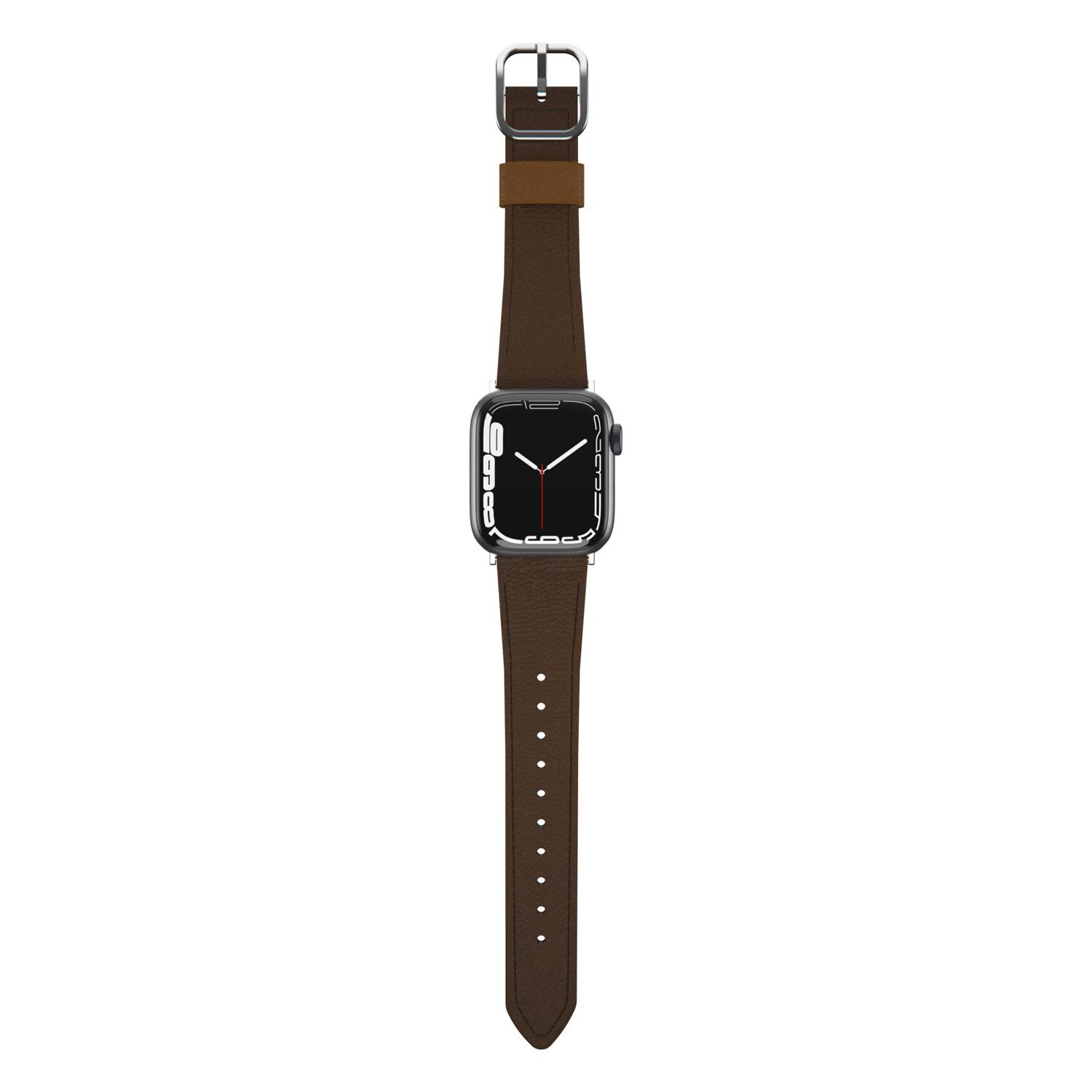 Symmetry Cactus Leather Watch Band Rich Adobe for Apple Watch 45/44/42 mm - Image 4