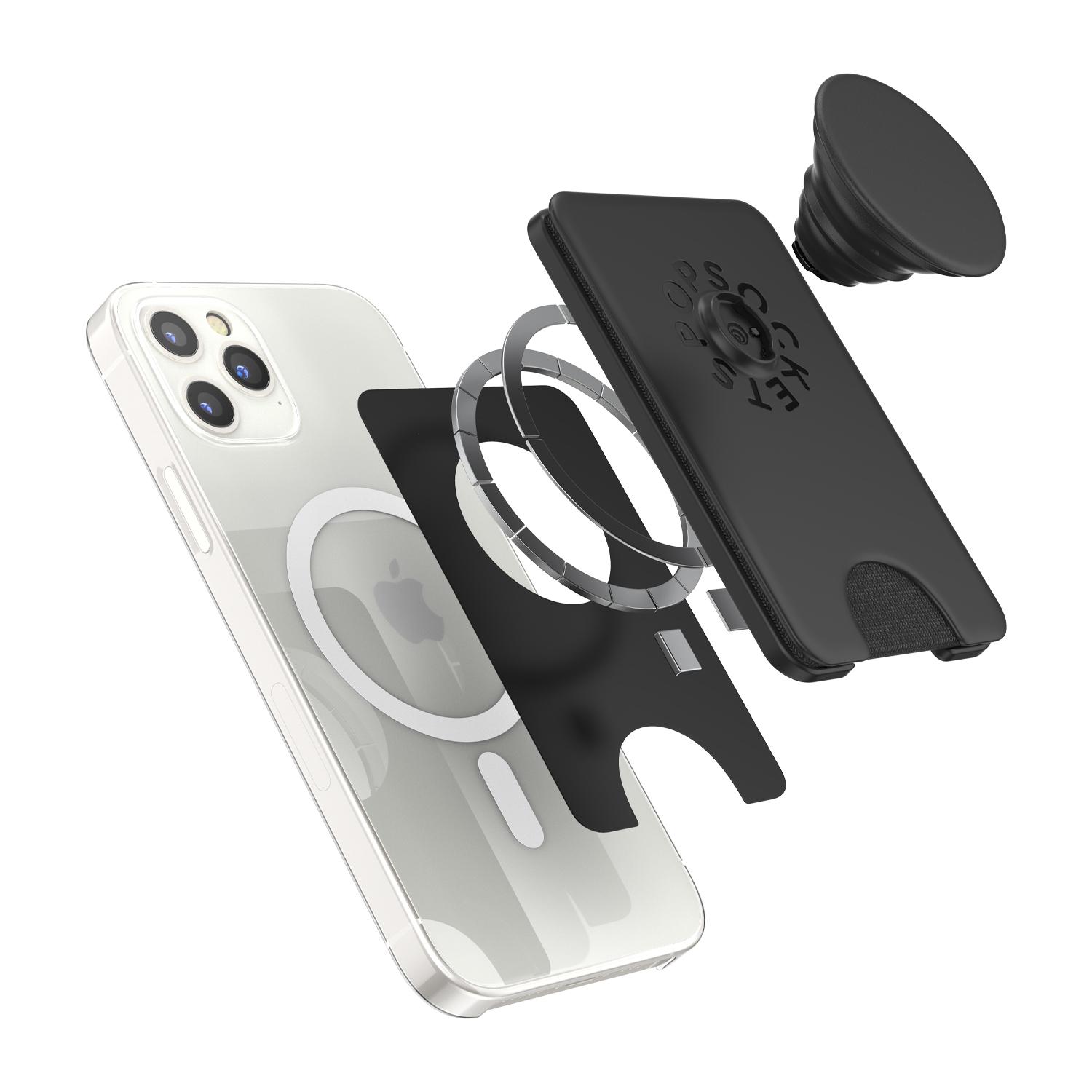 PopWallet+ For MagSafe Round with Adapter Ring Black - Image 4