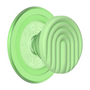 PopGrip for MagSafe Round with Adapter Ring PopOut Curves Matcha Dew